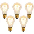 LUEDD Sett med 5 E27 dimbare LED spiralpærer A60 Goldline 4W 270 lm 2200K