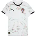 Puma Portugal 2025 Away Jersey Women, Clothing, White/Black, XL