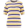 Fynch&Hatton Stripe Pointelle Kortarmet T-skjorte