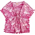 Sundek Mini Kaftano Toile De Jouy Ermeløs Kjole