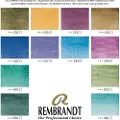 Rembrandt Watercolour metal tin set Granulating Colour Selection | 12 pans + brush