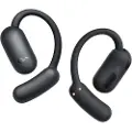 Soundcore AeroFit 2 - True wireless-hodetelefoner med mikrofon - åpent øre - over-øret-montering - Bluetooth - svart