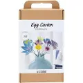 Creativ Company DIY Kit Blomster av Eggbrett, pastellfarger, 1 pk.