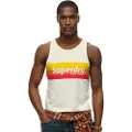 Superdry Cali Stripe Logo Ermeløs T-skjorte