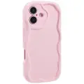Mtp Products iPhone 16 Plus Candy Color Wavy TPU-deksel - Rosa