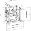 Equip 650352 45´´-70´´ Pop-out Bracket Tv-feste