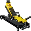 Vevor Gulvjekk, 2,5 tonn lavprofil gulvjekk, kraftig stål racing gulvjekk med enkeltstempelløftepumpe, løfteområde for gulvjekk 85 mm–380 mm