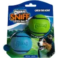 Chuckit! Sniff Fetch Ball Duo Pack - Størrelse M: 2 x ca. Ø 6,5 cm