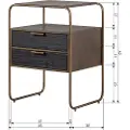 Bepurehome WOOODNattbord PoliteMessingNattbordFra Homeroom