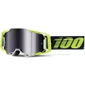 100% 100 % Goggles 100 % ARMEGA Googgle DEKER Mirros Silver Lens (Szyba Srebrna Lustrzana, LT 25%+/-5%) (NY)