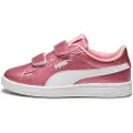 Puma Smash 3.0 Glitz Glam Sneakers Kids, Shoes, Peach Smoothie/White, 31