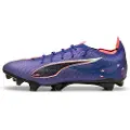 Puma ULTRA 5 CARBON FG Football Boots Unisex, Shoes, Lapis Lazuli/White/Sunset Glow, 47