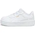Puma Carina Street Toddlers'Sneakers, Shoes, White/Gold, 25