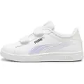 Puma Smash 3.0 Holo 2.0 Sneakers Kids, Shoes, White/Mauve Mist/Silver, 34