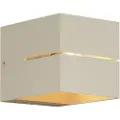 QAZQA Moderne vegglampe beige G9 firkantet - Transfer