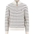 Fynch&Hatton Striped Genser Med Halv Glidelås