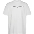 Tommy Hilfiger for man. DM0DM20744 Reg Linear Logo T-shirt white (XXL), Casual, Cotton, Short sleeve