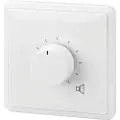 Monacor ATT-306PEU, Rotasjonsvolumkontroll, Vegg-montert, Hvit, 50 - 18000 Hz, 6 W, 80 mm