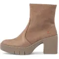 Art for woman. 116561220003_020 Leather Ankle Boots 1656 Sofia taupe (37), 3 to 5 cm, Zip, Casual