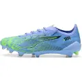Puma ULTRA 5 ULTIMATE CHASING THE DREAM FG Football Boots Unisex, Shoes, Elektro Purple/Green Glare/Black, 48