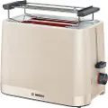 Bosch MyMoment TAT3M127 - Brødrister - 2 skive - 2 Spor - kremfarget