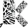 Karl Lagerfeld Klhcp15lhzbpkcck Iphone 15 Pro 6.1 Iml Zebra Pattern&cord Telefondeksel