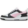 Puma Rebound V6 Low Sneakers, Shoes, Black/Pink Lilac/White, 44