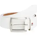 Tommy Hilfiger for man. AM0AM08360 New Denton 3.5 leather belt white (105 cm), Casual