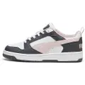 Puma Rebound V6 Low Sneakers, Shoes, Strongray/Mauve Mist/White, 46