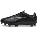 Puma ULTRA 5 PLAY FG/AG Football Boots Unisex, Shoes, Black/White, 42