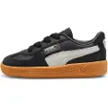 Puma Palermo Leather Sneakers Toddler, Shoes, Black/Feather Gray/Gum, 23
