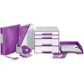 Leitz WOW - Displaybok - 40 rom - for A4 (210 x 297 mm) - kapasitet: 80 ark - metallisk purpur