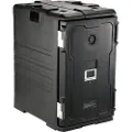 Vevor isolert matpanneholder, 109 Qt Hot Box for Catering, LLDPE Food Box Carrier med doble spenner, frontlastende matvarmer med håndtak, endelaster med hjul for restaurant, kantine, etc.