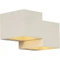 QAZQA Moderne vegglampe beige 2-lys - Transfer Double