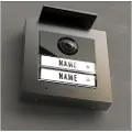 Modern-Electronics VDV-2020 A Video-Türsprechanlage Kabelgebunden, RFID Außeneinheit Anthrazit (41267)