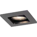 QAZQA Moderne nedfelt spot gunmetal GU10 50 mm rund tiltbar - Qure