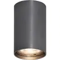 QAZQA Moderne overflatemontert spotlight gunmetal GU10 50mm - Tuba