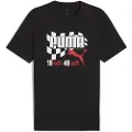 Puma Graphics Moto Flag Tee Men, Clothing, Black, L