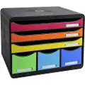 Exacompta Skuffekabinet Exacompta Storebox Maxi med 6 skuffer, Harlekin