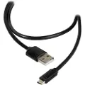 Vivanco DCVVMCUSB12BK - USB-kabel - Micro-USB type B (hann) til USB (hann) - USB 2.0 - 1.2 m - formstøpt - svart