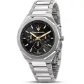 Maserati Stile 45 Mm Chro Black Dial Br Ss Klokke