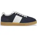 Hackett London for man. HMS21463 Harper Heritage navy leather trainers (45), Flat, Laces, Casual