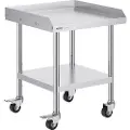 Vevor arbeidsbord i rustfritt stål 24"x24" Kommersielt matlagingsbord med 4 hjul