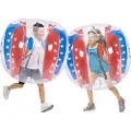Vevor Oppblåsbare Bumper Balls 2-pakning, 4FT/1.2M Body Sumo Zorb-baller for barn og tenåringer, slitesterke PVC-bobleballer for menneskehamster for utendørs lagspill, Bumper Bopper-leker for lekeplas