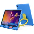 Lenovo Play Suite - Beskyttelsesboks baksidedeksel for nettbrett - væskesilikon, polykarbonat - blå - for Tab ZAEH, ZAEJ, ZAEL
