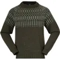Bergans Nordmarka Merino Jumper Herre Dark Green Mud/Light Green Mud XL