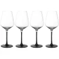 Villeroy & Boch 1137988120, Hvit-vin glass, Fløyte glass, Krystall, Glass, Sort, Gjennomsiktig, 380 ml, 9 cm