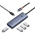 Baseus Hub 5in1 UltraJoy 5-port (4xUSB 3.0, PD) grå