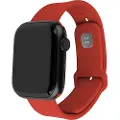 FIXED - Klokkestropp for smart armbåndsur - silicone, 42/44/45/46 mm - rød - for Apple Watch Ultra, Ultra 2