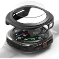 Ringke Samsung Galaxy Watch Ultra 2024/2025 Slim & Glass TPU-deksel med skjermbeskytter - 47mm - Titan Svart